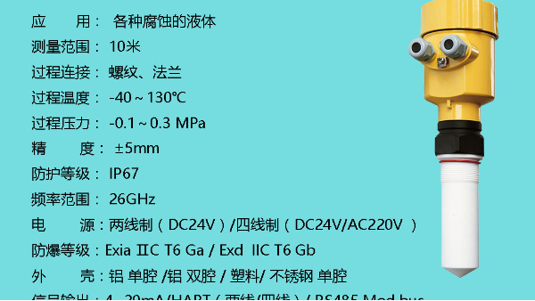 雷達(dá)物位計(jì)在化工行業(yè)上的應(yīng)用